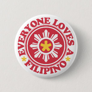 Jeder Lieben ein Filipino - Rot Button