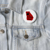 Jeder Lieben ein Georgia-Mädchen rot und schwarz Button (Beispiel)