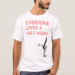 Jeder Lieben ein Hälfte-Asiatisches T-Shirt
