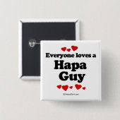 Jeder Lieben ein Hapa Typ Button (Vorne & Hinten)
