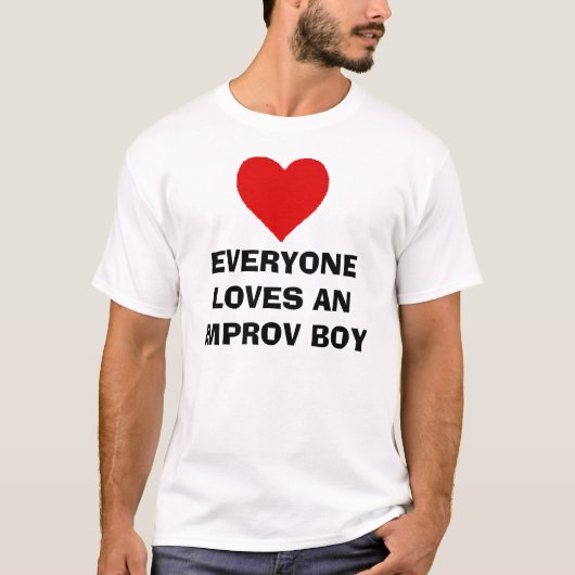 JEDER LIEBEN EIN IMPROV JUNGE T-Shirt (Vorderseite)