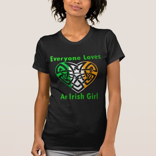 Jeder Lieben ein irisches Mädchen T-Shirt (Vorderseite)