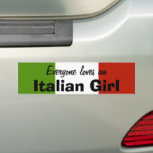 Jeder Lieben ein italienischer Autoaufkleber (Auf Auto)