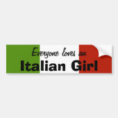 Jeder Lieben ein italienischer Autoaufkleber (Vorne)