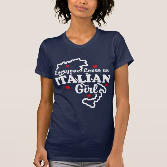 Jeder Lieben ein italienisches Mädchen T-Shirt