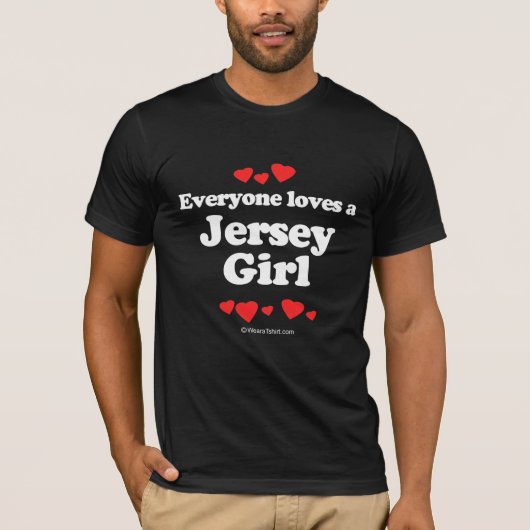 Jeder Lieben ein Jersey-Mädchen T-Shirt (Vorderseite)