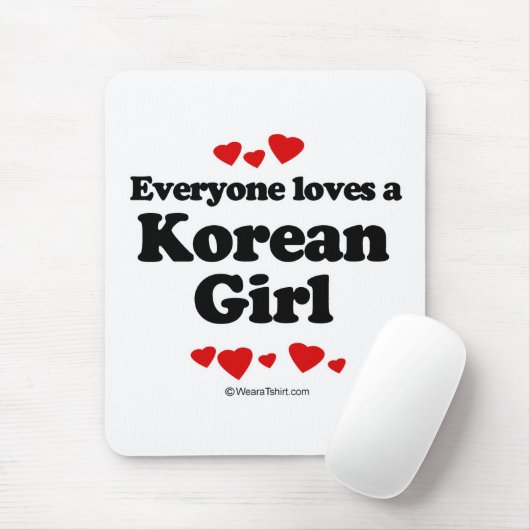 Jeder Lieben ein koreanisches Mädchen Mousepad (Mit Mouse)