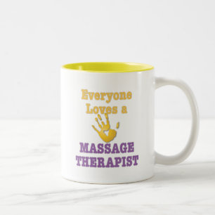 Jeder Lieben ein Massage-Therapeut Zweifarbige Tasse