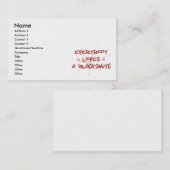 Jeder Lieben ein Schmied Visitenkarte (Vorne/Hinten)