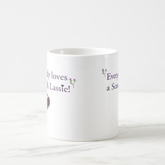 Jeder Lieben ein schottisches Mädchen! Kaffeetasse (Mittel)
