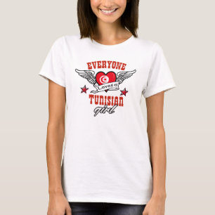 Jeder Lieben ein tunesisches Mädchen T-Shirt