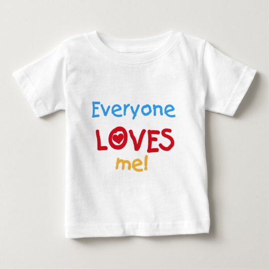 Jeder Lieben ich Baby T-shirt (Vorderseite)
