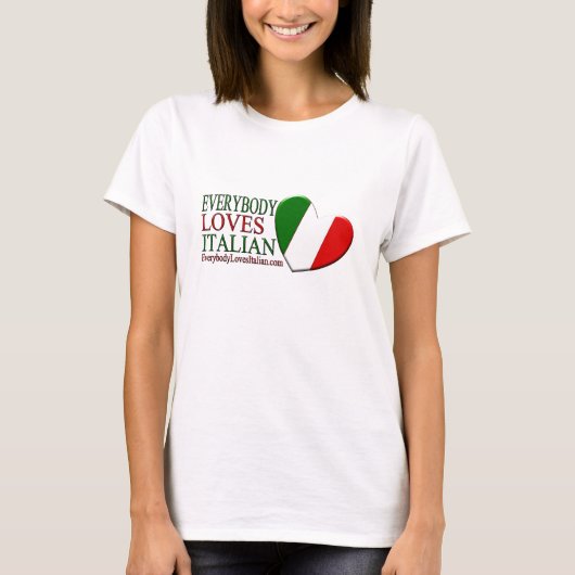 Jeder Lieben italienisch T-Shirt (Vorderseite)
