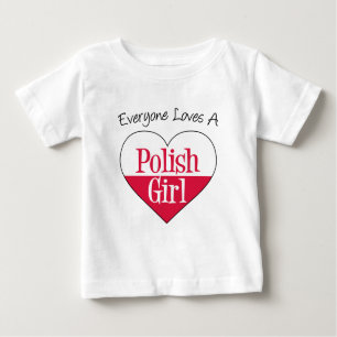 Jeder Lieben polieren Mädchen Baby T-shirt