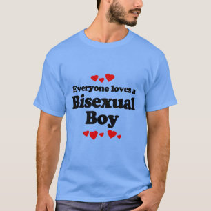 Jeder liebt einen bisexuellen Jungen T-Shirt