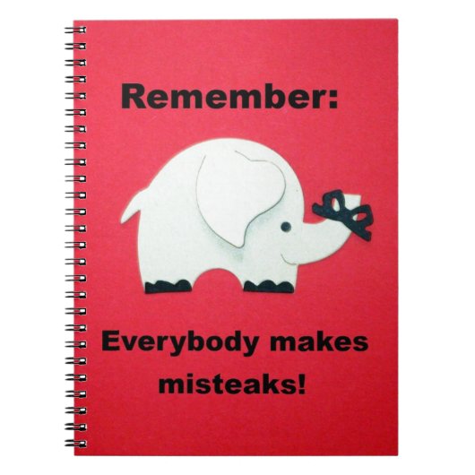 Jeder macht Fehler. Notizblock (Vorderseite)