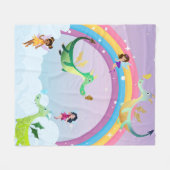 Jeder Mädchen Traum Fleecedecke (Vorderseite (Horizontal))