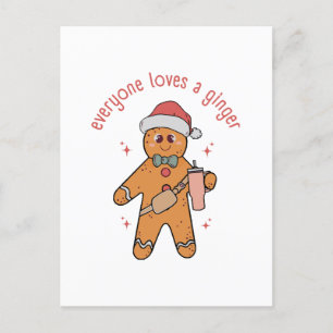 Jeder mag einen Rothaarigen - Lustiges Weihnachten Postkarte