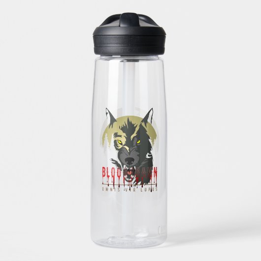 Jeder Mann ist ein Wolf Trinkflasche (Vorne)