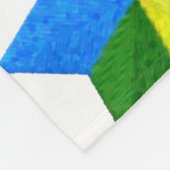 Jeder Mehrfarbige Star von David Pattern Fleecedecke (Ecke)