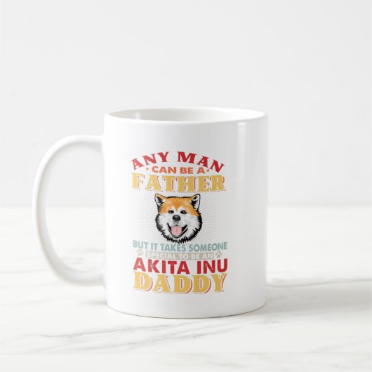 Jeder Mensch kann ein Vater Akita sein. Perfekte G Kaffeetasse (Links)