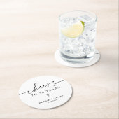 JEDER Minimalistische Beifall bis 30 Jahre Runder Pappuntersetzer (Vor Ort)