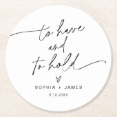 JEDER Minimalistische Hochzeitstag Untersetzer (Vorderseite)