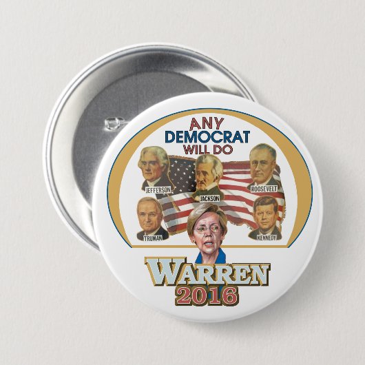 Jeder möglicher Demokrat tut Button (Vorne & Hinten)