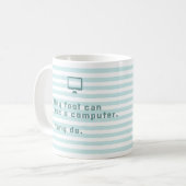 Jeder möglicher Dummkopf kann einen Computer Kaffeetasse (Vorderseite Links)