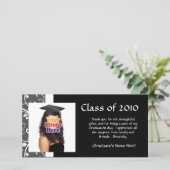Jeder möglicher Year~ Rebe-Abschluss danken Dankeskarte (Stehend Vorderseite)
