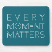 Jeder Moment ist Typografie | Mousepad von (Vorne)