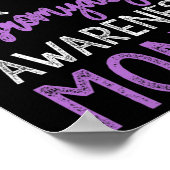 Jeder Monat ist ein Monat der Fibromyalgie Poster (Ecke)