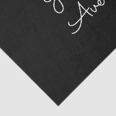 Jeder Name | Coole editierbare weiße Schrift auf S Seidenpapier (Ausschnitt)