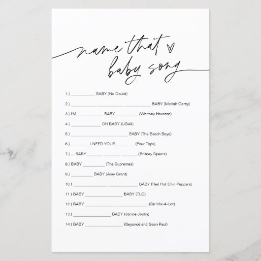 JEDER Name, dass Baby Song Game (Vorderseite)