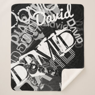 Jeder Name, der für kreatives Schwarz und Weiß ind Sherpadecke