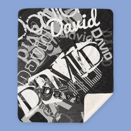 Jeder Name, der für kreatives Schwarz und Weiß ind Sherpadecke