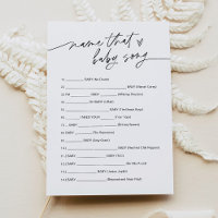 JEDER Name dieses Baby Song Game Card