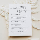 JEDER Name dieses Baby Song Game Card Einladung