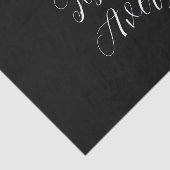 Jeder Name | Elegant Editable White Script auf Sch Seidenpapier (Ausschnitt)