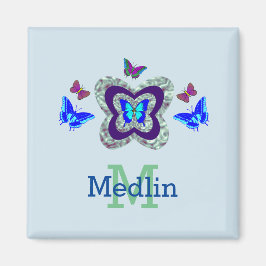 Jeder Name Lebt Butterflies Magnet