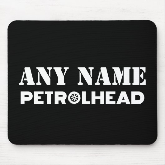 Jeder Name Personalisiert Petrolhead Mousepad (Vorne)