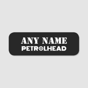 Jeder Name Personalisiert Petrolhead Namensschild