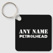 Jeder Name Personalisiert Petrolhead Schlüsselanhänger (Vorderseite)