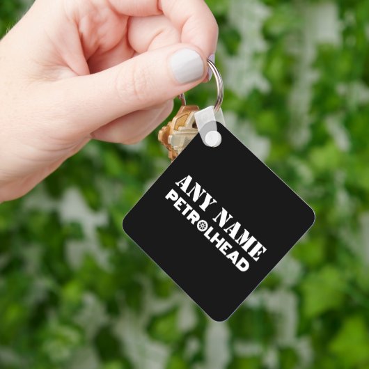 Jeder Name Personalisiert Petrolhead Schlüsselanhänger (Hand)
