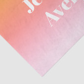 Jeder Name | Retro-Modern gestylter Text farbenfro Seidenpapier (Ausschnitt)