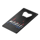 Jeder Name überlagert sich auf der NLD-Flagge auf Geldbeutel Flaschenöffner (Vorderseite Schrägansicht)