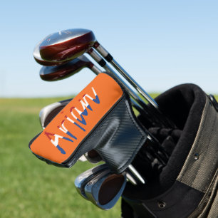 Jeder Name überlagert sich auf der NLD-Flagge auf  Golf Headcover
