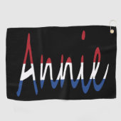 Jeder Name überlagert sich auf der NLD-Flagge auf  Golfhandtuch (Horizontal)