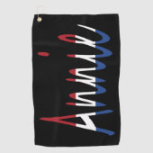 Jeder Name überlagert sich auf der NLD-Flagge auf  Golfhandtuch (Vorderseite)