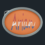 Jeder Name überlagert sich auf der NLD-Flagge auf  Ovale Gürtelschnalle<br><div class="desc">Personalisieren Sie dieses Produkt mit einem beliebigen Namen überlagert auf der niederländischen Flag-Farben. Jedes Design wird auf Wunsch erstellt, damit Sie sehen, wie es aussehen wird. Benutzen Sie einfach den obigen Chat oder klicken Sie auf den Link "Nachricht" unten und senden Sie mir eine Nachricht mit dem Namen des Empfängers,...</div>